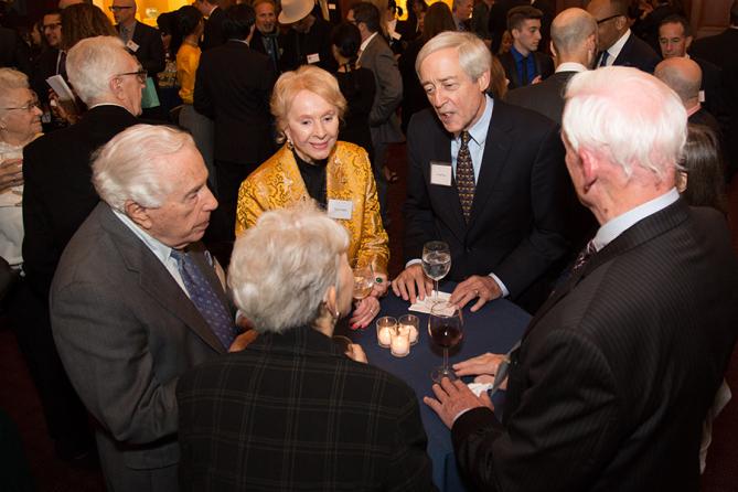 Seymour Topping, Audrey Topping, George Rupp