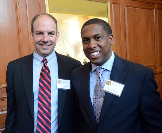 Local Reporting winner Brad Schrade of the Star Tribune, Minneapolis (left) and Kurtis Lee of The Denver Post (Breaking News Reporting winner).