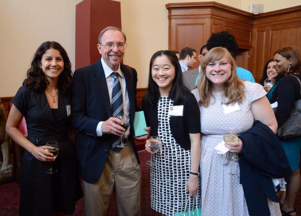 (left to right) Maria Gallucci, National Reporting winners David Hasemyer and Lisa Song and Katherine Bagley, all from InsideClimate News.