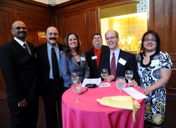 2011 PULITZER PRIZE LUNCHEON From the Los Angeles Times (left to right): Davan Maharaj, Colin Crawford, Mary Cooney, Shelby Grad, David Lauter and Kimi Yoshino.