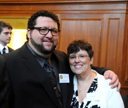 Mark Konkol of the Chicagto Sun-Times (a Local Reporting winner) and Joanne Konkol.