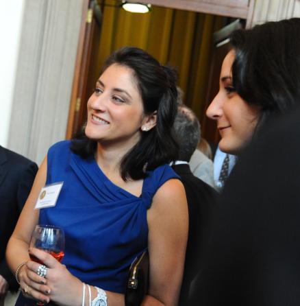 Sara Ganim of the Patriot-News, Harrisburg, Pa. (Local Reporting winner) and her sister, Rebecca Ganim.